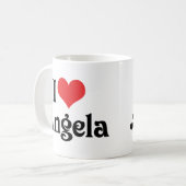 Mug J'aime Angela (Devant gauche)