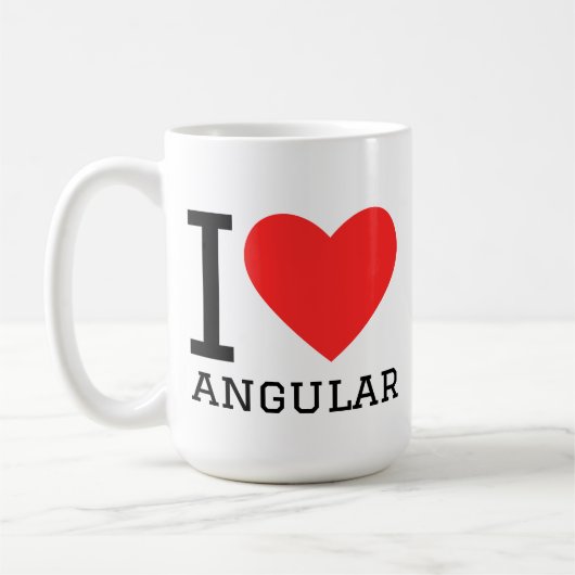 Mug J'aime angular (Gauche)
