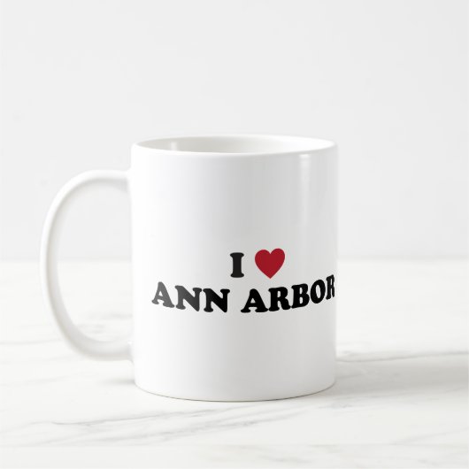 Mug J'aime Ann Arbor Michigan (Gauche)