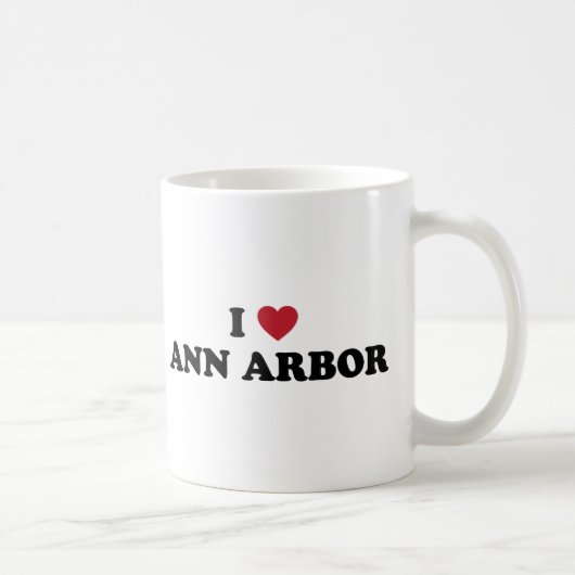 Mug J'aime Ann Arbor Michigan (Droite)