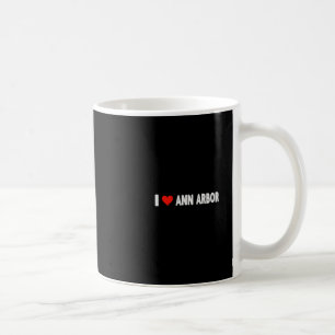 Mug J'aime Ann Arbor Michigan Cœur Voyage Vacances
