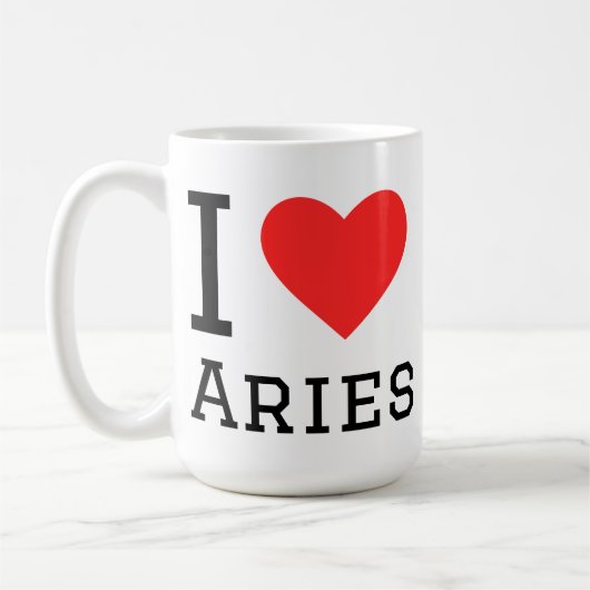 Mug J'aime aries (Gauche)