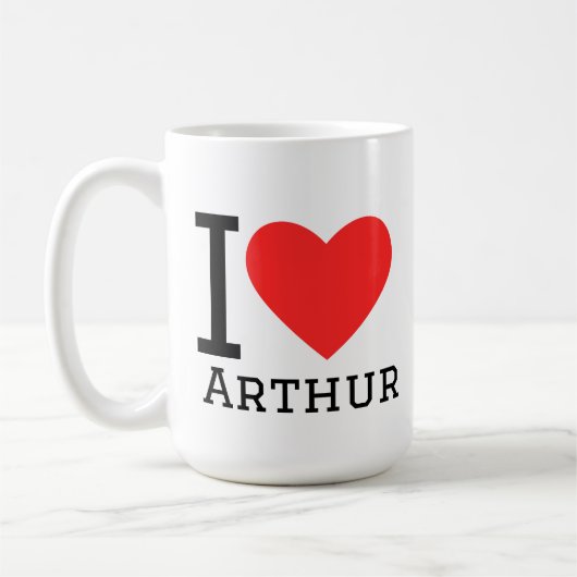 Mug J'aime arthur (Gauche)