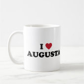 Mug J'aime Augusta la Géorgie (Gauche)