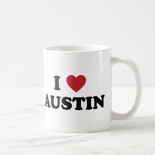 Mug J'aime Austin (Droite)