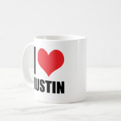 Mug J'aime Austin (Devant gauche)