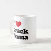 Mug J'aime Barack Obama (Devant gauche)