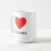 Mug J'aime barcelone (Devant gauche)