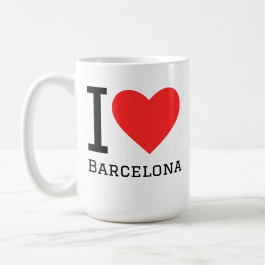 Mug J'aime barcelone (Gauche)