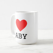 Mug J'aime bébé (Devant gauche)