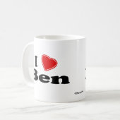 Mug J'aime Ben (Devant gauche)