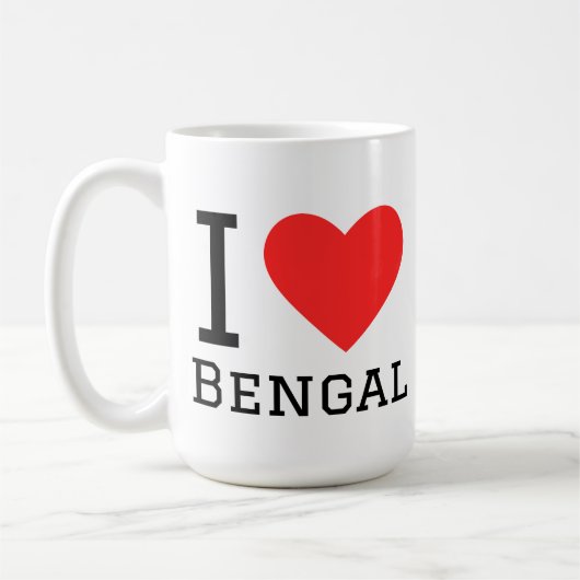 Mug J'aime bengal (Gauche)