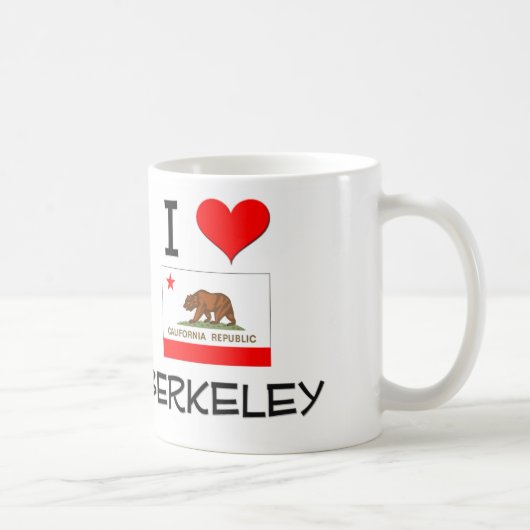 Mug J'aime BERKELEY la Californie (Droite)