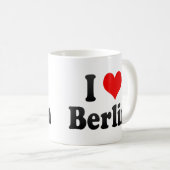 Mug J'aime Berlin, Allemagne. Ich Liebe Berlin, (Devant droit)
