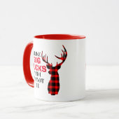 Mug J'aime BIG BUCKS Drôle Chasse (Devant gauche)