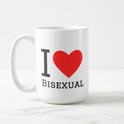 Mug J'aime bisexuel (Gauche)