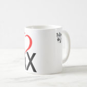 Mug J'aime BMX (Devant droit)