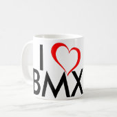 Mug J'aime BMX (Devant gauche)