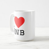 Mug J'aime bnb (Devant gauche)