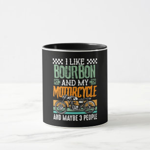Mug J'Aime Bourbon Et Mon Cadeau Moto