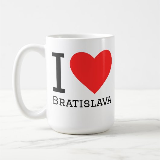 Mug J'aime Bratislava (Gauche)