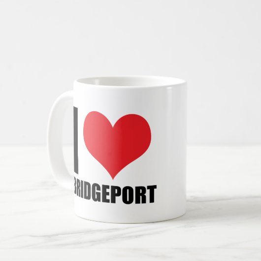 Mug J'aime Bridgeport (Devant gauche)