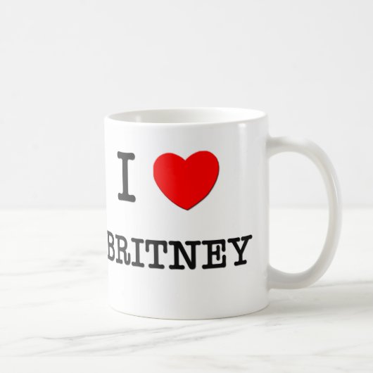 Mug J'aime Britney (Droite)