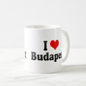 Mug J'aime Budapest, Hongrie (Devant droit)