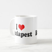 Mug J'aime Budapest, Hongrie (Devant gauche)