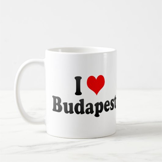 Mug J'aime Budapest, Hongrie (Gauche)