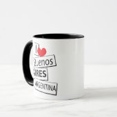 Mug J'aime Buenos Aires (Devant gauche)