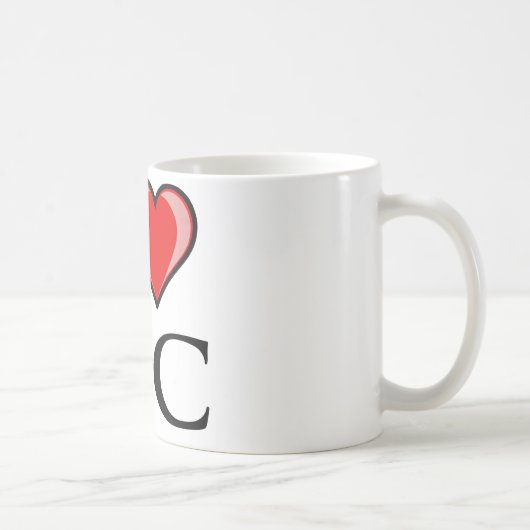 Mug J'aime C.C - District de Columbia (Droite)
