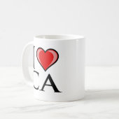 Mug J'aime CA - la Californie (Devant gauche)