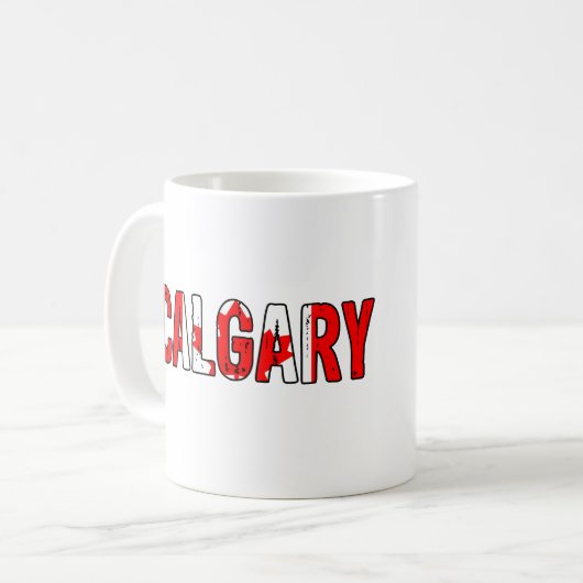 Mug J'aime Calgary (Devant gauche)