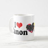 Mug J'aime Canon (Devant gauche)