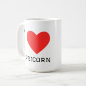Mug J'aime Capricorne (Devant gauche)