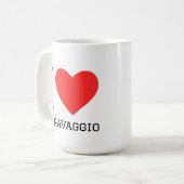 Mug J'aime Caravaggio (Devant gauche)