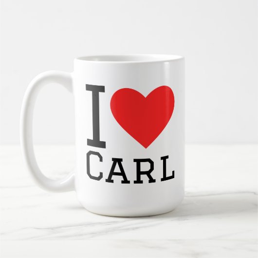 Mug J'aime Carl (Gauche)