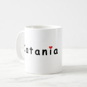 Mug J'aime Catane Italie (Devant gauche)