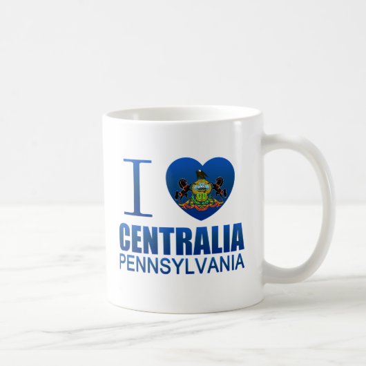 Mug J'aime Centralia, PA (Droite)