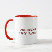 Mug J'Aime Ces Vieux Tracteurs Rusty (Gauche)