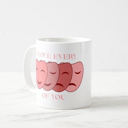 Mug J'aime chaque visage de toi (Devant gauche)