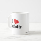 Mug J'aime Charlotte (Devant gauche)