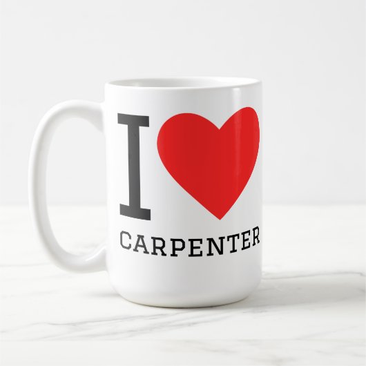 Mug J'aime charpentier (Gauche)