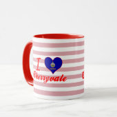 Mug J'aime Cherryvale, le Kansas (Devant gauche)