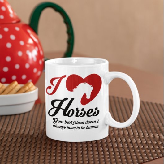 Mug J'aime / Chevaux du coeur