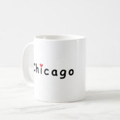 Mug J'aime Chicago (Devant gauche)