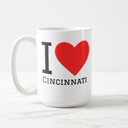 Mug J'aime Cincinnati (Gauche)