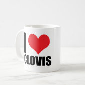Mug J'aime Clovis (Devant gauche)