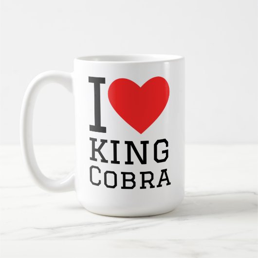 Mug J'aime cobra royal (Gauche)